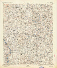 Statesville North Carolina Historical topographic map, 1:125000 scale, 30 X 30 Minute, Year 1893