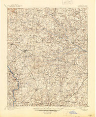 Statesville North Carolina Historical topographic map, 1:125000 scale, 30 X 30 Minute, Year 1893