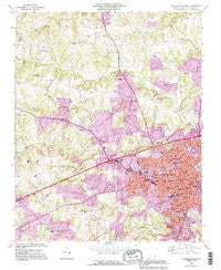 Statesville West North Carolina Historical topographic map, 1:24000 scale, 7.5 X 7.5 Minute, Year 1993