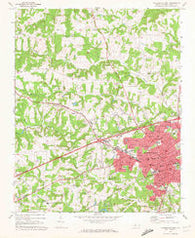 Statesville West North Carolina Historical topographic map, 1:24000 scale, 7.5 X 7.5 Minute, Year 1969