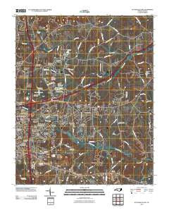 Statesville East North Carolina Historical topographic map, 1:24000 scale, 7.5 X 7.5 Minute, Year 2010