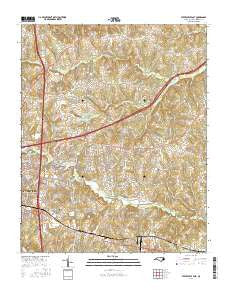 Statesville East North Carolina Current topographic map, 1:24000 scale, 7.5 X 7.5 Minute, Year 2016