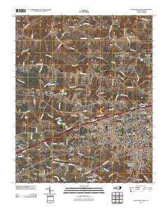 Statesville West North Carolina Historical topographic map, 1:24000 scale, 7.5 X 7.5 Minute, Year 2010
