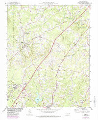 Stem North Carolina Historical topographic map, 1:24000 scale, 7.5 X 7.5 Minute, Year 1974