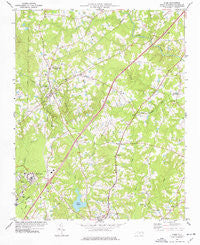 Stem North Carolina Historical topographic map, 1:24000 scale, 7.5 X 7.5 Minute, Year 1974