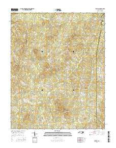 Stovall North Carolina Current topographic map, 1:24000 scale, 7.5 X 7.5 Minute, Year 2016