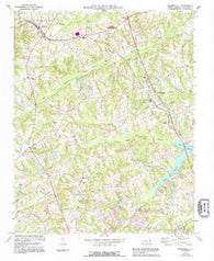 Summerfield North Carolina Historical topographic map, 1:24000 scale, 7.5 X 7.5 Minute, Year 1969