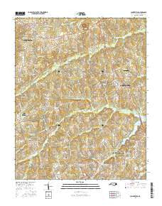 Summerfield North Carolina Current topographic map, 1:24000 scale, 7.5 X 7.5 Minute, Year 2016