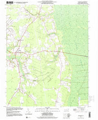 Sunbury North Carolina Historical topographic map, 1:24000 scale, 7.5 X 7.5 Minute, Year 1997