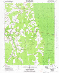 Sunbury North Carolina Historical topographic map, 1:24000 scale, 7.5 X 7.5 Minute, Year 1981