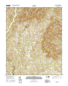 Sunshine North Carolina Current topographic map, 1:24000 scale, 7.5 X 7.5 Minute, Year 2016