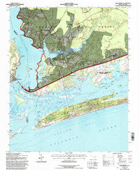 Swansboro North Carolina Historical topographic map, 1:24000 scale, 7.5 X 7.5 Minute, Year 1994
