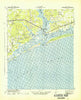 Swansboro North Carolina Historical topographic map, 1:62500 scale, 15 X 15 Minute, Year 1942