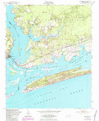 Swansboro North Carolina Historical topographic map, 1:24000 scale, 7.5 X 7.5 Minute, Year 1952