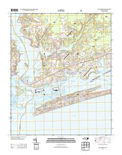Swansboro North Carolina Historical topographic map, 1:24000 scale, 7.5 X 7.5 Minute, Year 2013