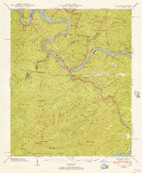 Tapoco North Carolina Historical topographic map, 1:24000 scale, 7.5 X 7.5 Minute, Year 1940