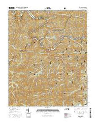 Tapoco North Carolina Current topographic map, 1:24000 scale, 7.5 X 7.5 Minute, Year 2016