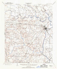 Tarboro North Carolina Historical topographic map, 1:62500 scale, 15 X 15 Minute, Year 1902