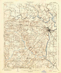 Tarboro North Carolina Historical topographic map, 1:62500 scale, 15 X 15 Minute, Year 1903