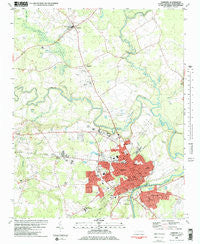 Tarboro North Carolina Historical topographic map, 1:24000 scale, 7.5 X 7.5 Minute, Year 1981