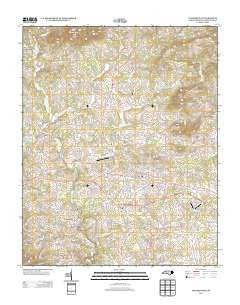 Taylorsville North Carolina Historical topographic map, 1:24000 scale, 7.5 X 7.5 Minute, Year 2013