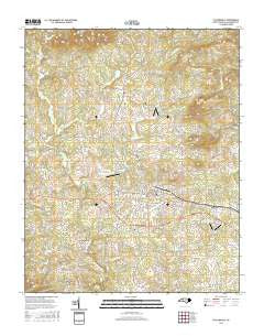 Taylorsville North Carolina Current topographic map, 1:24000 scale, 7.5 X 7.5 Minute, Year 2016