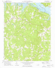 Thelma North Carolina Historical topographic map, 1:24000 scale, 7.5 X 7.5 Minute, Year 1973