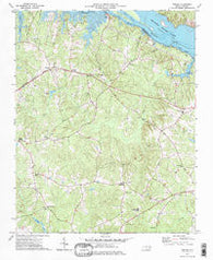 Thelma North Carolina Historical topographic map, 1:24000 scale, 7.5 X 7.5 Minute, Year 1973