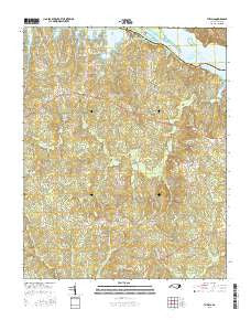 Thelma North Carolina Current topographic map, 1:24000 scale, 7.5 X 7.5 Minute, Year 2016