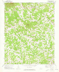 Thurmond North Carolina Historical topographic map, 1:24000 scale, 7.5 X 7.5 Minute, Year 1971