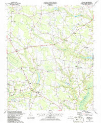Timothy North Carolina Historical topographic map, 1:24000 scale, 7.5 X 7.5 Minute, Year 1986