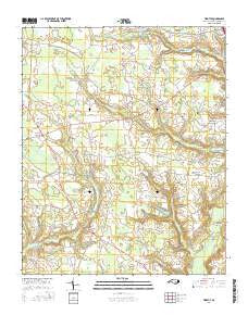 Timothy North Carolina Current topographic map, 1:24000 scale, 7.5 X 7.5 Minute, Year 2016
