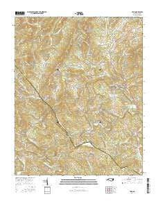 Todd North Carolina Current topographic map, 1:24000 scale, 7.5 X 7.5 Minute, Year 2016