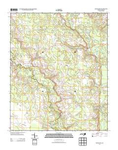 Tomahawk North Carolina Historical topographic map, 1:24000 scale, 7.5 X 7.5 Minute, Year 2013