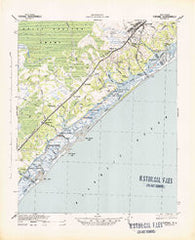 Topsail North Carolina Historical topographic map, 1:62500 scale, 15 X 15 Minute, Year 1942