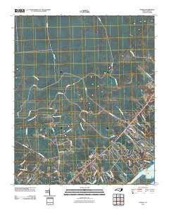 Topsail North Carolina Historical topographic map, 1:24000 scale, 7.5 X 7.5 Minute, Year 2010