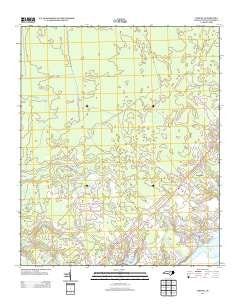 Topsail North Carolina Historical topographic map, 1:24000 scale, 7.5 X 7.5 Minute, Year 2013
