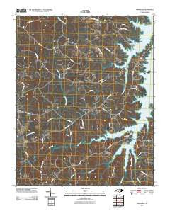 Townsville North Carolina Historical topographic map, 1:24000 scale, 7.5 X 7.5 Minute, Year 2010