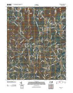 Traphill North Carolina Historical topographic map, 1:24000 scale, 7.5 X 7.5 Minute, Year 2010