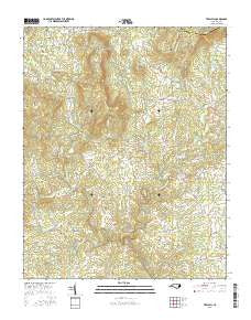 Traphill North Carolina Current topographic map, 1:24000 scale, 7.5 X 7.5 Minute, Year 2016