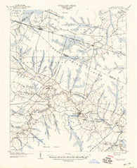 Trent River North Carolina Historical topographic map, 1:62500 scale, 15 X 15 Minute, Year 1904