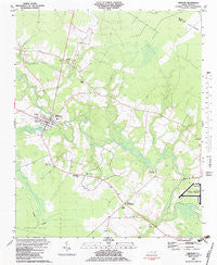 Trenton North Carolina Historical topographic map, 1:24000 scale, 7.5 X 7.5 Minute, Year 1982