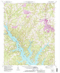 Troutman North Carolina Historical topographic map, 1:24000 scale, 7.5 X 7.5 Minute, Year 1993