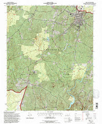 Troy North Carolina Historical topographic map, 1:24000 scale, 7.5 X 7.5 Minute, Year 1994