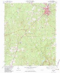 Troy North Carolina Historical topographic map, 1:24000 scale, 7.5 X 7.5 Minute, Year 1982