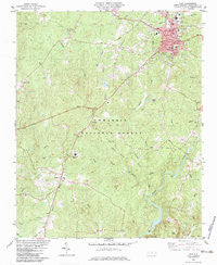 Troy North Carolina Historical topographic map, 1:24000 scale, 7.5 X 7.5 Minute, Year 1982