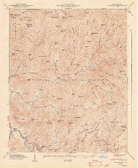 Tuckasegee North Carolina Historical topographic map, 1:24000 scale, 7.5 X 7.5 Minute, Year 1947