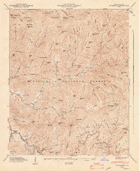 Tuckasegee North Carolina Historical topographic map, 1:24000 scale, 7.5 X 7.5 Minute, Year 1947