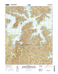 Tungsten North Carolina Current topographic map, 1:24000 scale, 7.5 X 7.5 Minute, Year 2016