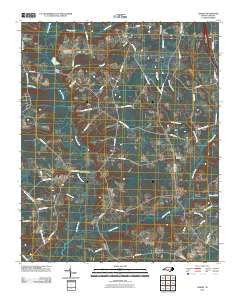 Turkey North Carolina Historical topographic map, 1:24000 scale, 7.5 X 7.5 Minute, Year 2010